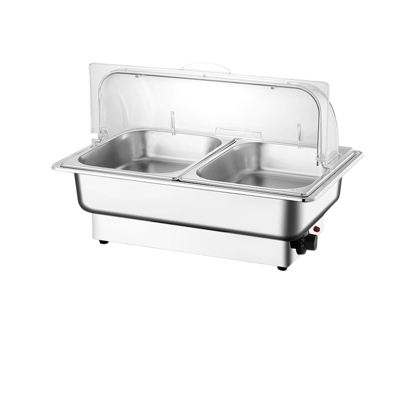 Elektrinis maisto šildytuvas marmitas 9L - su skaidriu dangčiu