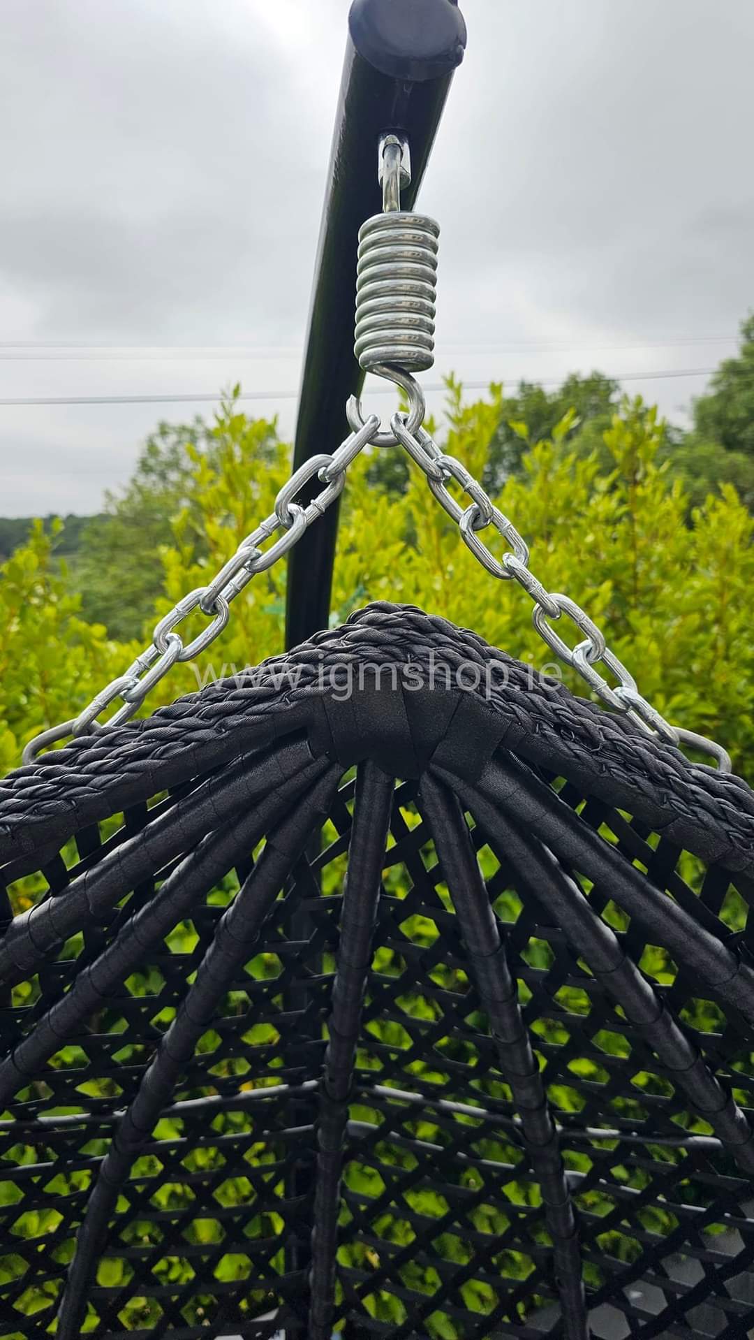 Pakabinami lauko krėslai su stovu viengubas/dvigubas