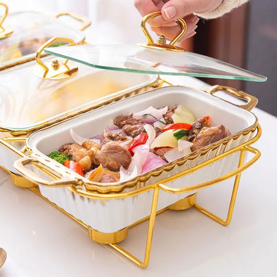 Keramikinis Serviravimo indų rinkinys/marmitas