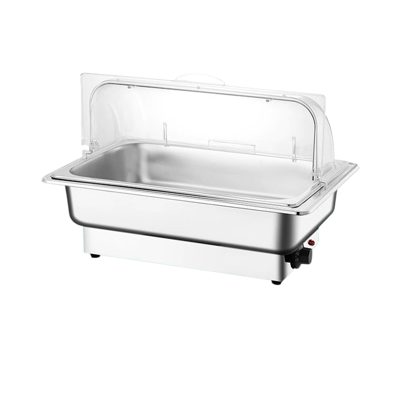 Elektrinis maisto šildytuvas marmitas 13,5L - su skaidriu dangčiu