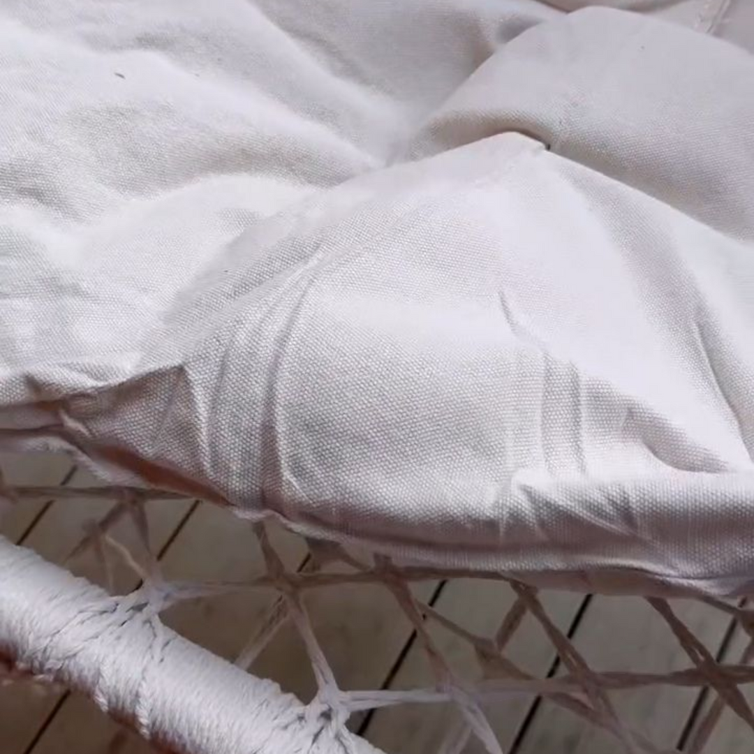 Pakabinama sodo sūpynė su pagalve/dvigubas