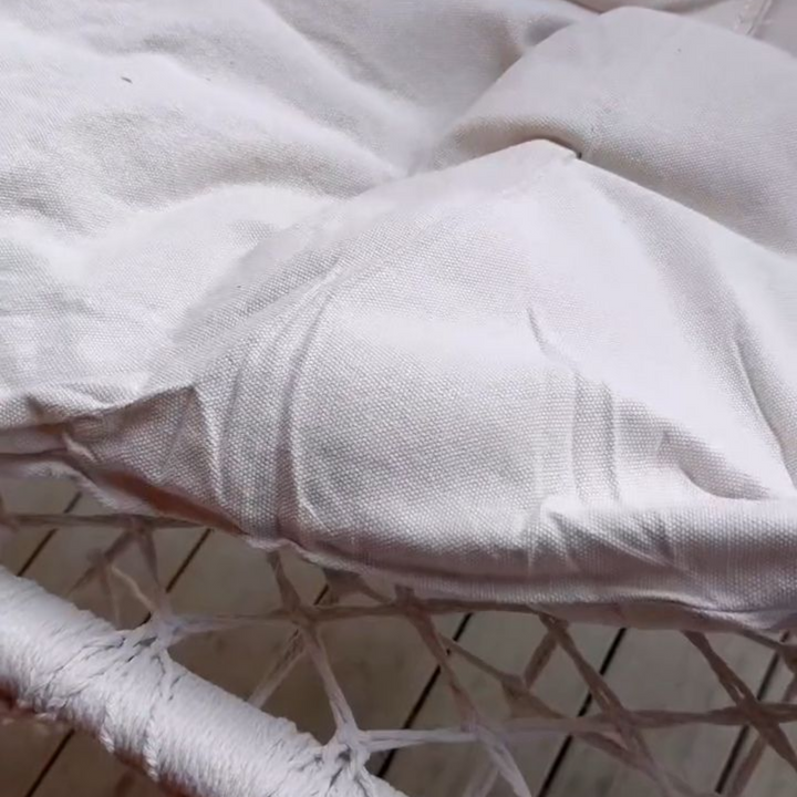 Pakabinama sodo sūpynė su pagalve/dvigubas