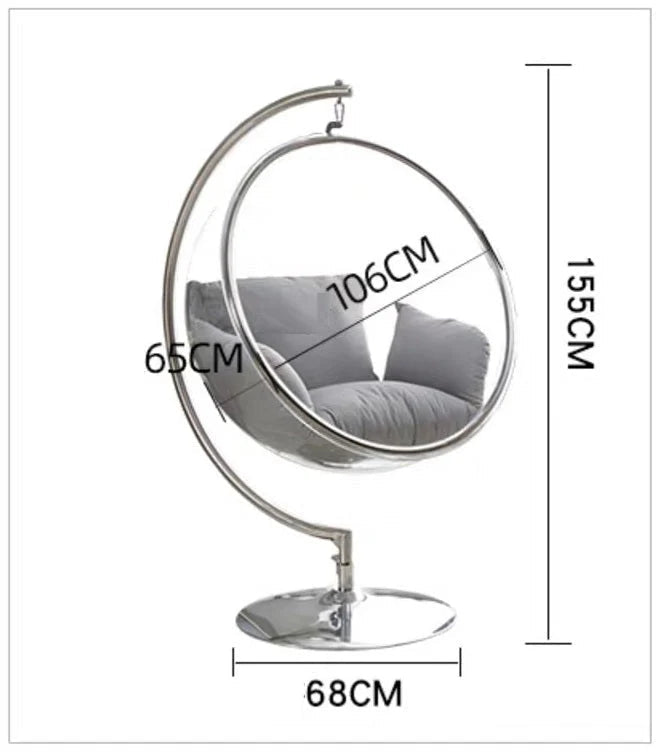Akrilinis pakabinamas krėslas