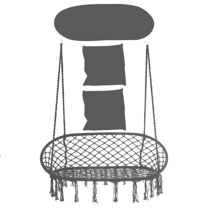 Pakabinama sodo sūpynė su pagalve/dvigubas