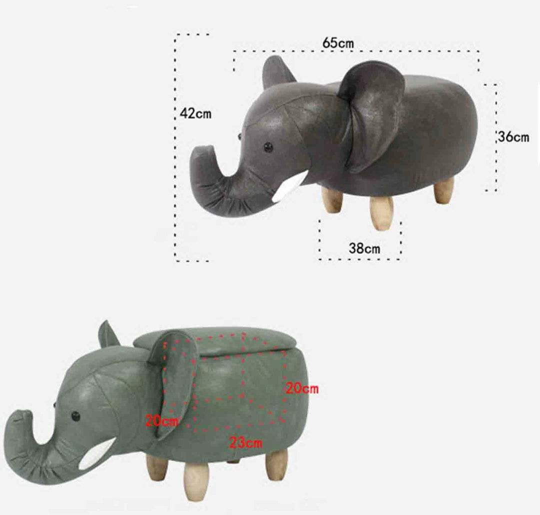 Vaikiškas pufas daiktadėžė „Dramblys"