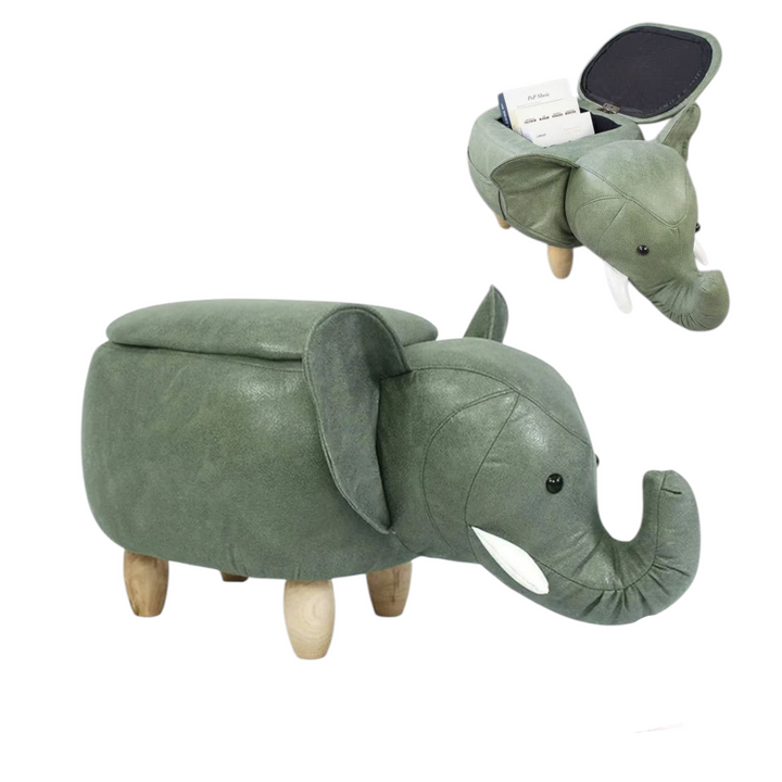 Vaikiškas pufas daiktadėžė „Dramblys"