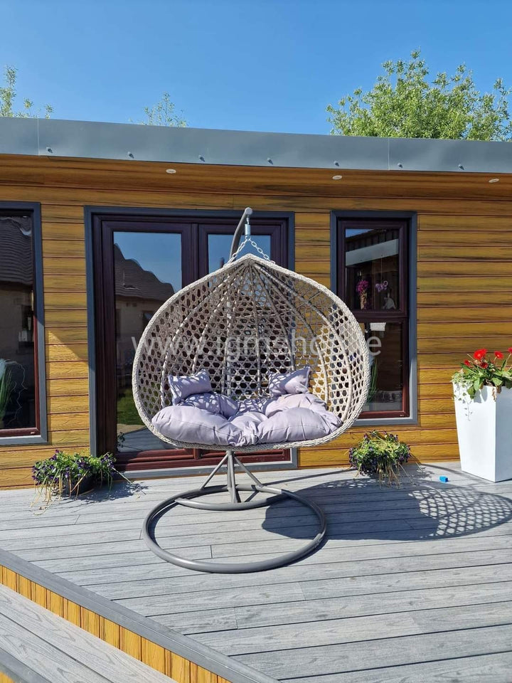 Pakabinami lauko krėslai su stovu viengubas/dvigubas