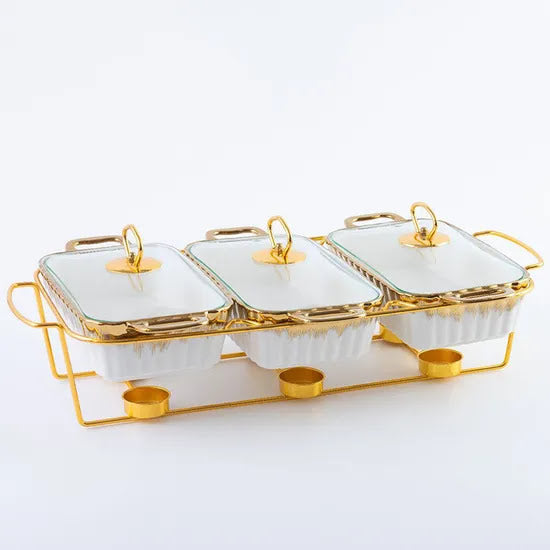 Keramikinis Serviravimo indų rinkinys/marmitas