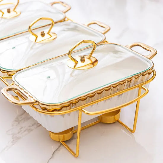 Keramikinis Serviravimo indų rinkinys/marmitas