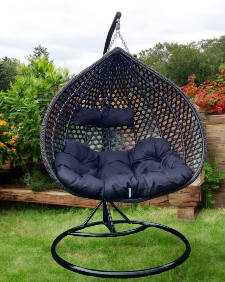 Pakabinami lauko krėslai su stovu viengubas/dvigubas