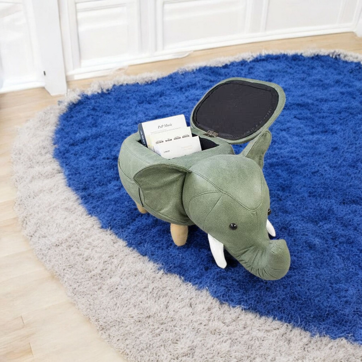 Vaikiškas pufas daiktadėžė „Dramblys"