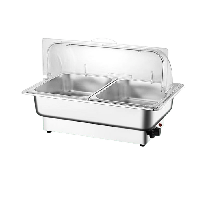 Elektrinis maisto šildytuvas marmitas 13,5L - su skaidriu dangčiu