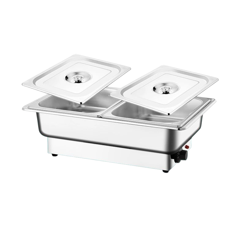 Elektrinis maisto šildytuvas marmitas 13,5L - su atskirais dangčiais