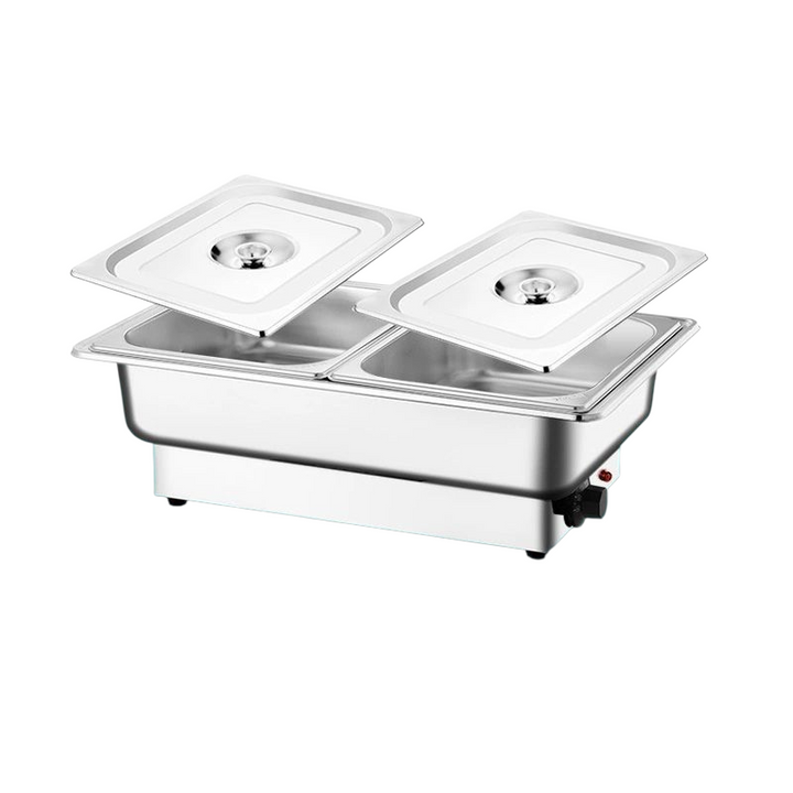 Elektrinis maisto šildytuvas marmitas 13,5L - su atskirais dangčiais