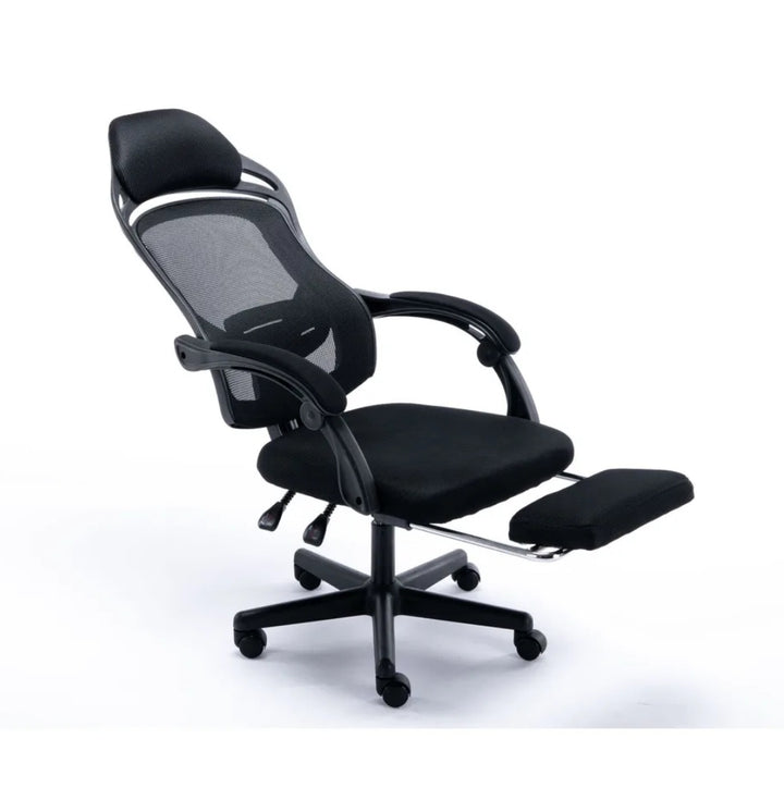 Ergonominė biuro kėdė su kojų atrama 2