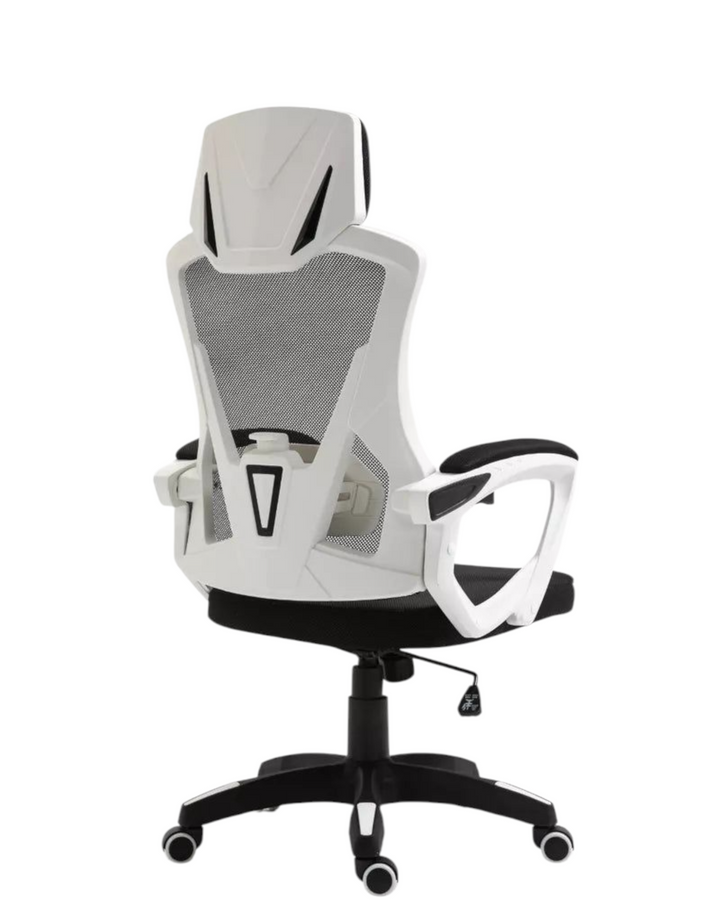 Ergonomiška biuro kėdė balta/juoda