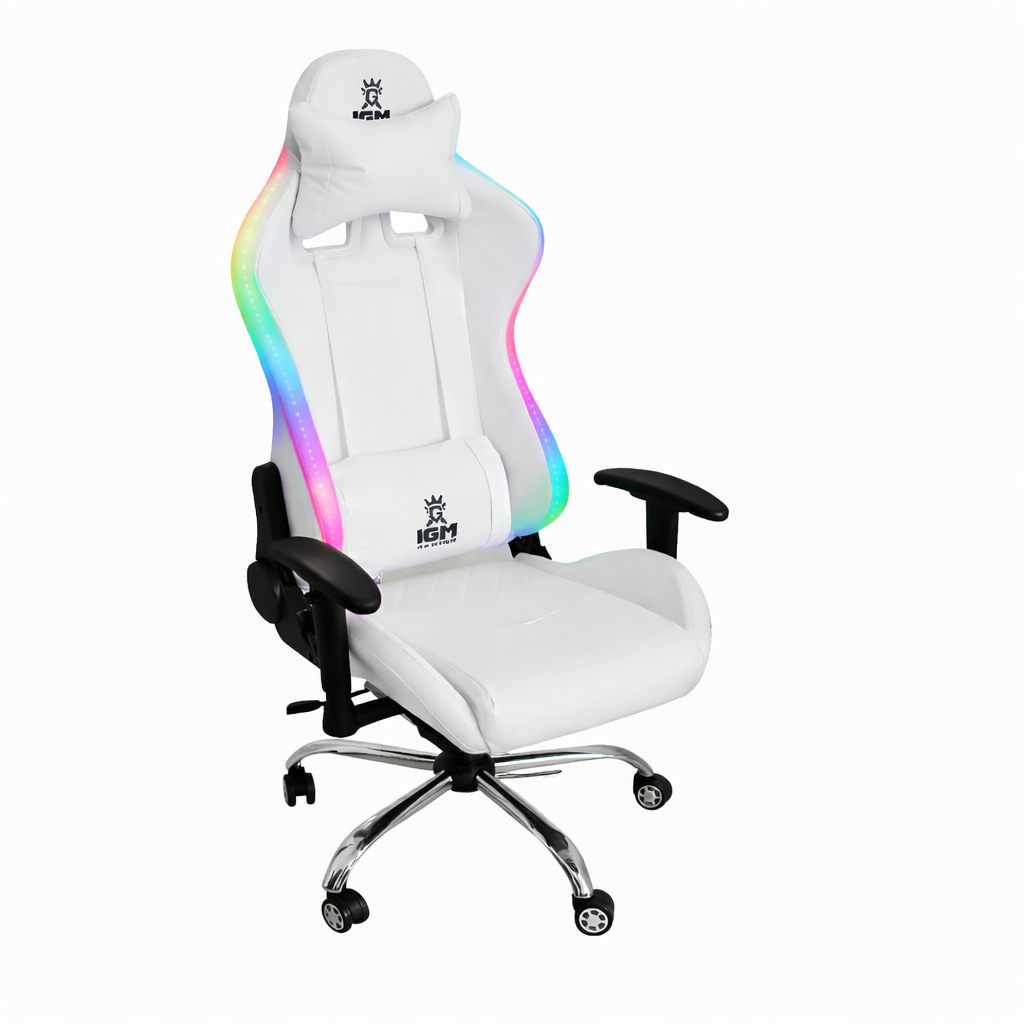 Kompiuterinė Žaidimų kėdė su rgb ir garso kolonėlėmis