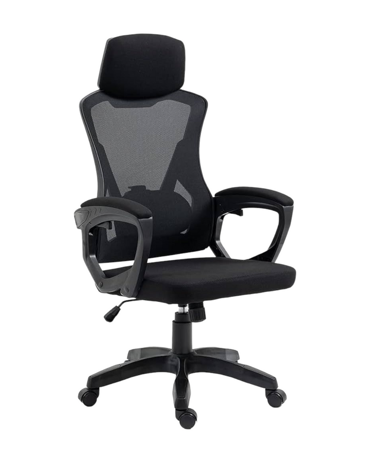 Ergonomiška biuro kėdė balta/juoda