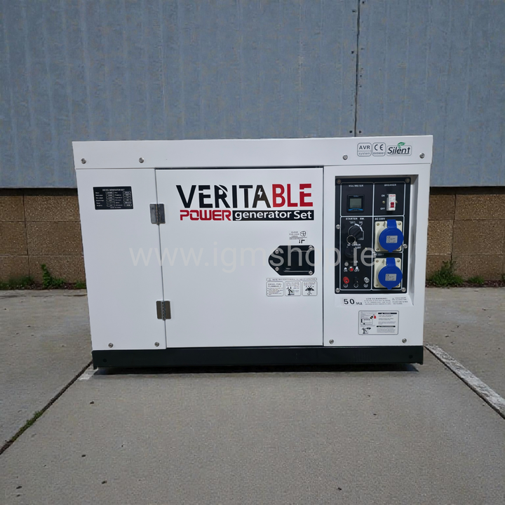 8kw/10kVA  dyzelinis generatorius su raktiniu užvedimu