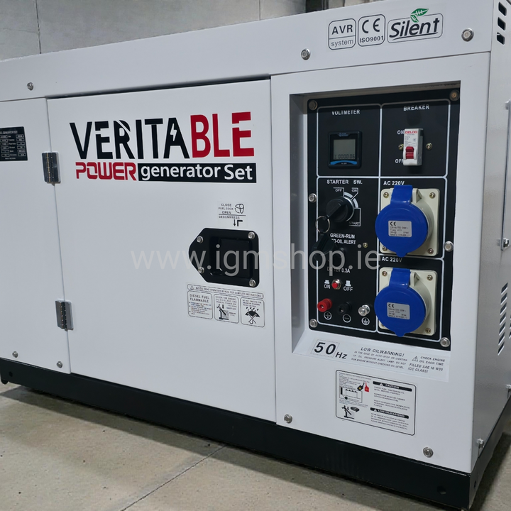 8kw/10kVA  dyzelinis generatorius su raktiniu užvedimu