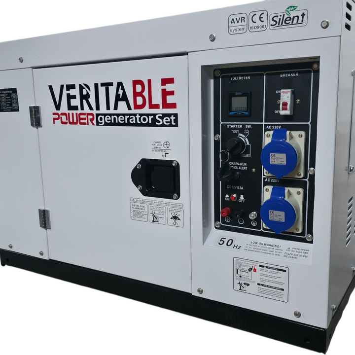 8kw/10kVA  dyzelinis generatorius su raktiniu užvedimu
