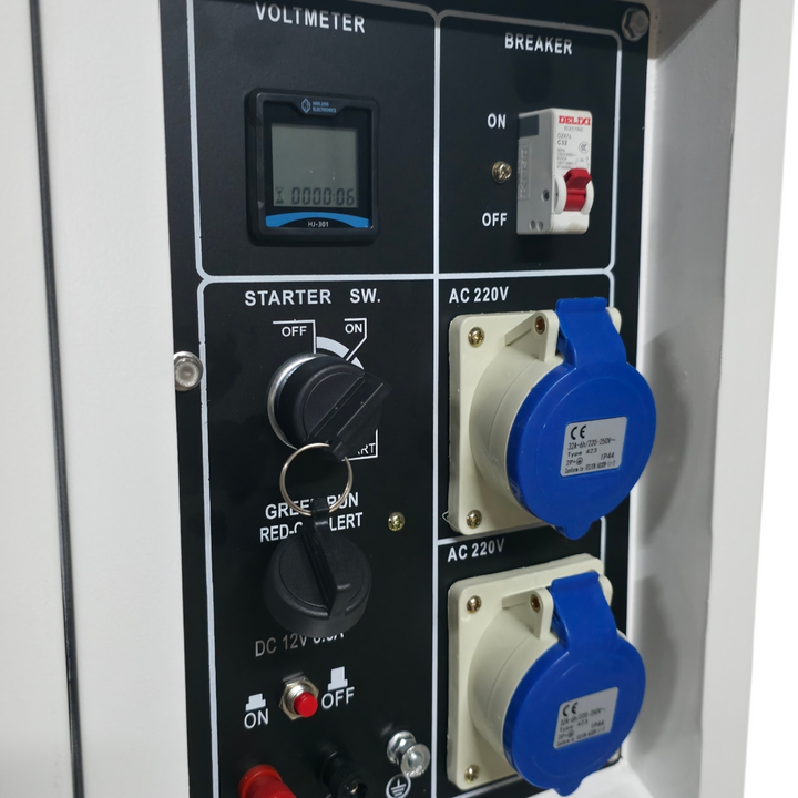 8kw/10kVA  dyzelinis generatorius su raktiniu užvedimu