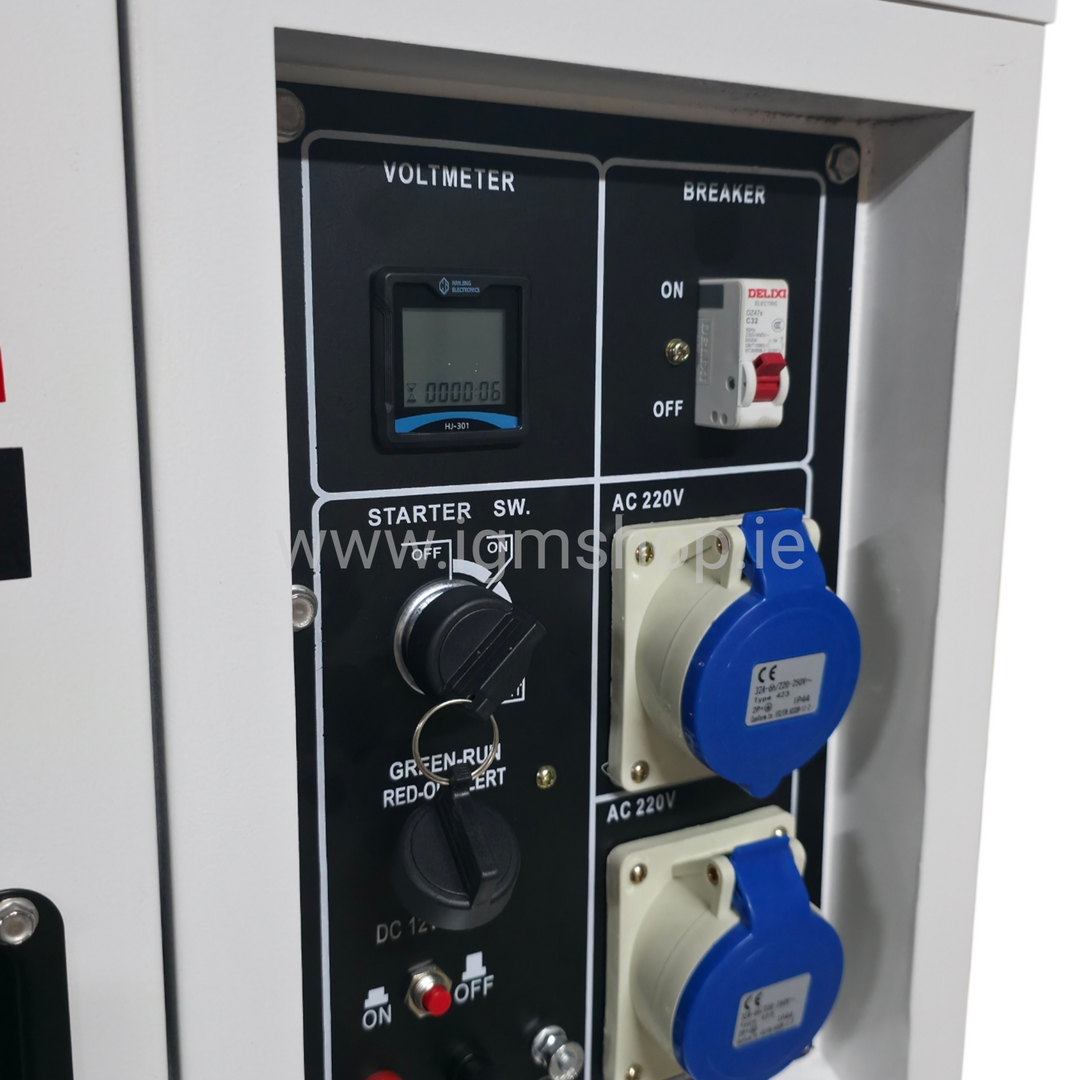 8kw/10kVA  dyzelinis generatorius su raktiniu užvedimu