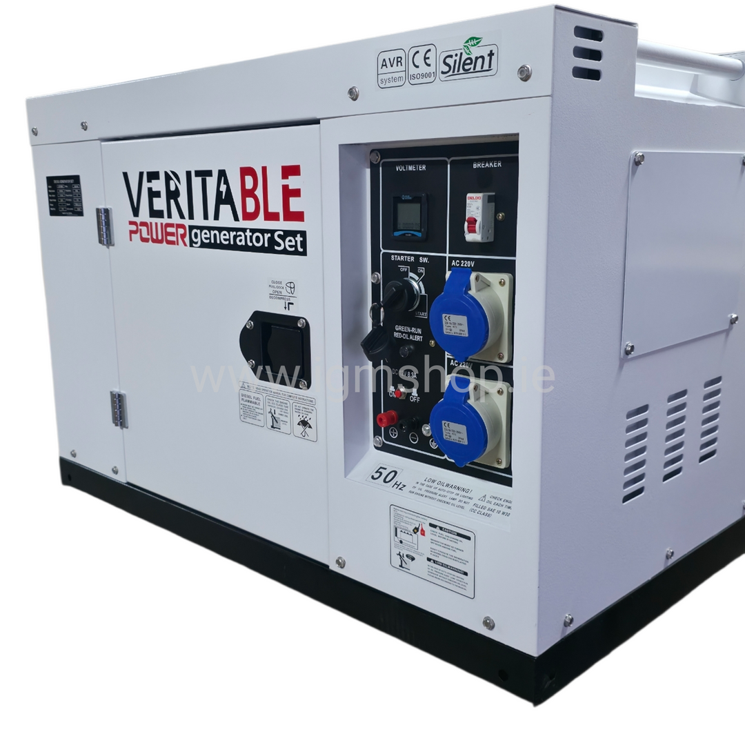 8kw/10kVA  dyzelinis generatorius su raktiniu užvedimu